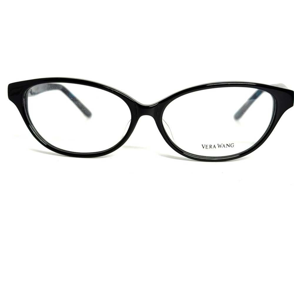 Vera Wang VA11 BK Black Teal Tortoise Cat Eye Eyeglasses Frames 55-14-145